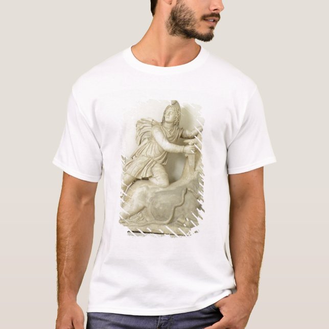 Mithras Sacrificing the Bull, Marble relief, Roman T-Shirt (Front)