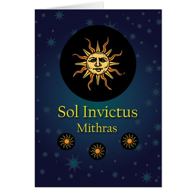 Mithras, The Invincible Winter Sun Illustration (Front)