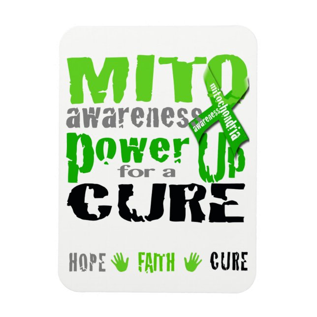 Mito Awareness Power Up for a Cure Magnet (Vertical)