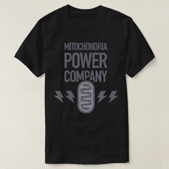 Mitochondria Biology Teacher  Animal Cell Mitochon T-Shirt (Design Front)