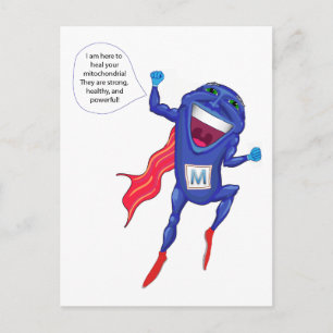 Mitochondria Man Postcard