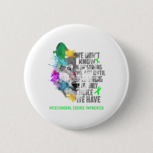 Mitochondrial Disease Awareness Ribbon Support Gif 6 Cm Round Badge