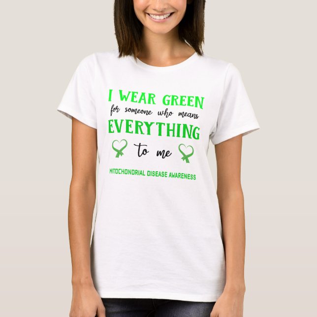 Mitochondrial Disease Awareness Ribbon Support Gif T-Shirt (Front)