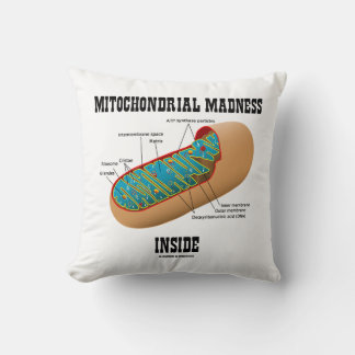 Mitochondrial Madness Inside Mitochondrion Biology Cushion