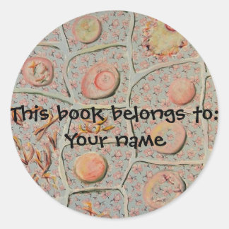 Mitosis bookplate sticker