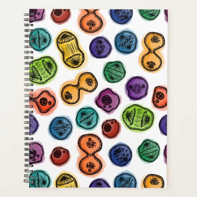 Mitosis - Colour on White Planner (Front)
