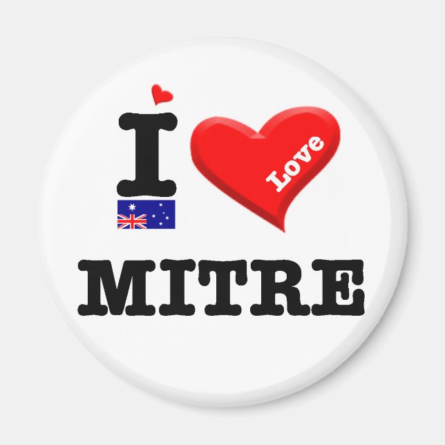 MITRE - I Love Magnet (Front)
