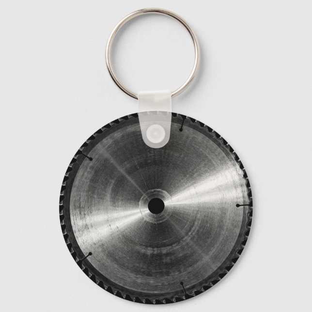 Mitre Saw Blade-BW Key Ring (Back)