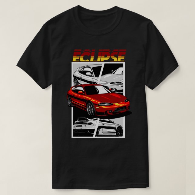 Mitsubishi Eclipse in Red mix max T-Shirt (Design Front)
