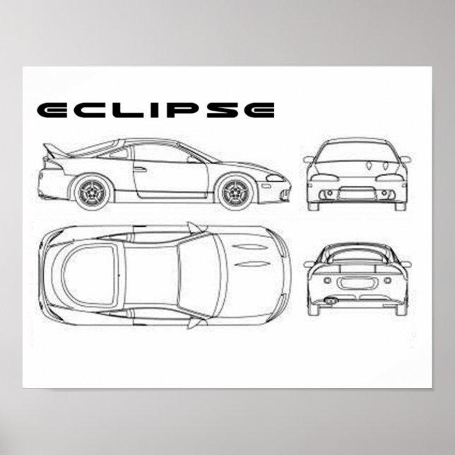 mitsubishi eclipse  poster (Front)