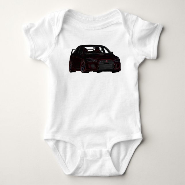Mitsubishi Evo Baby Bodysuit (Front)