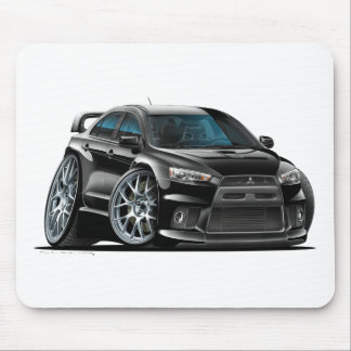 Mitsubishi Evo Black Car Mouse Mat