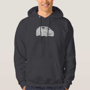 Mitsubishi Evo - X - Electric White Design Hoodie