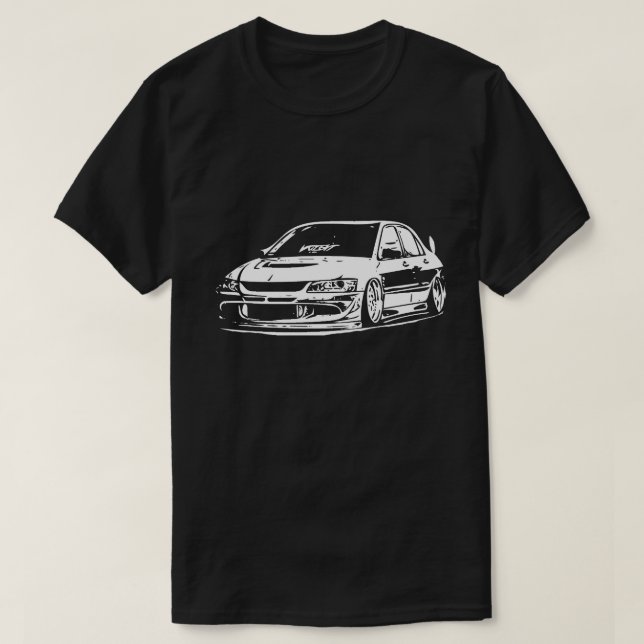 Mitsubishi Evolution Vector Image T-Shirt (Design Front)