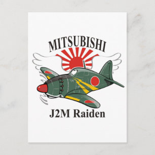 mitsubishi J2M Raiden Postcard