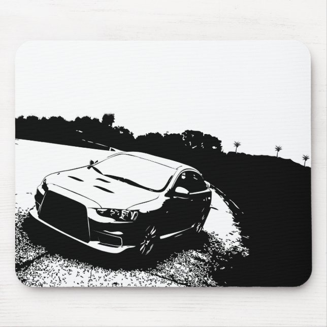Mitsubishi Lancer Evo X Mouse Mat (Front)