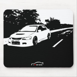 Mitsubishi Lancer Evolution 9 - I Love my EVO Mouse Mat