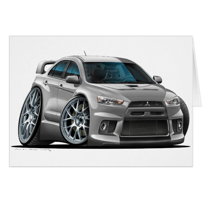 Mitsubishi Silver Car (Front Horizontal)