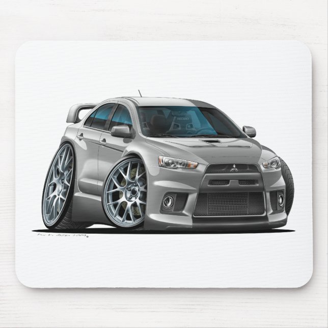 Mitsubishi Silver Car Mouse Mat (Front)