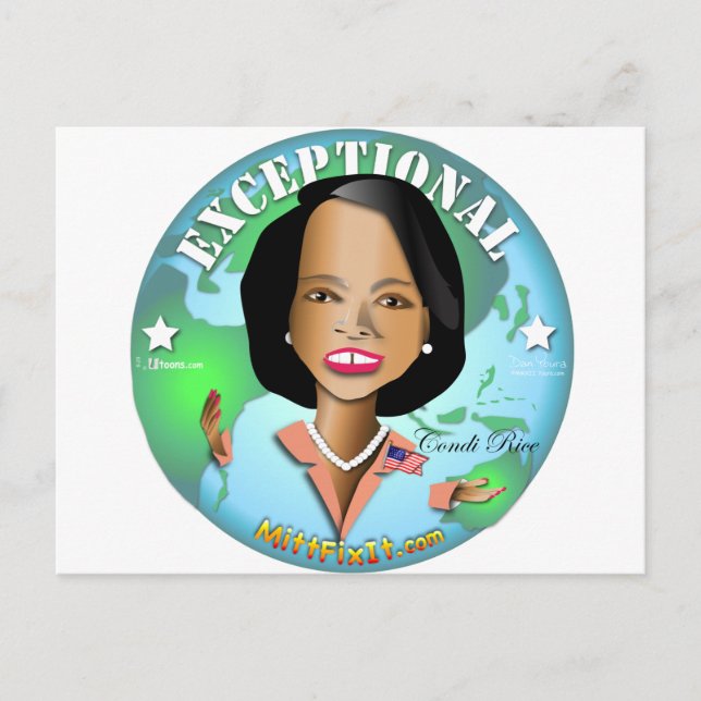 Mitt Fix It - Condi Exceptional Postcard (Front)
