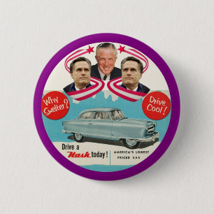 Mitt & George Romney 6 Cm Round Badge
