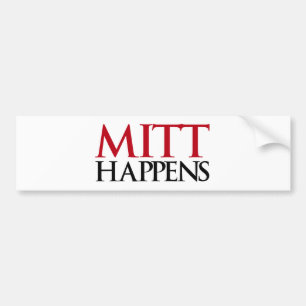 Mitt Happens Bumper Sticker