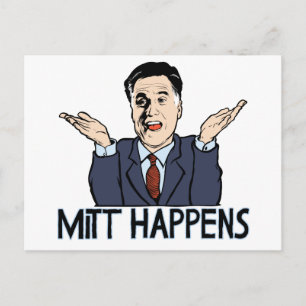 Mitt Happens Postcard