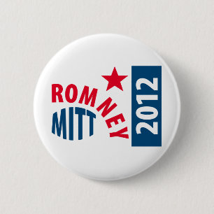 Mitt Romney 2012 6 Cm Round Badge