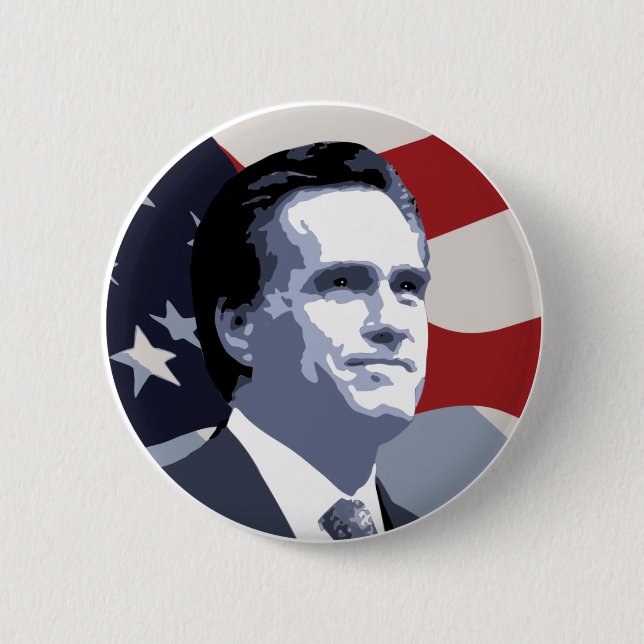 Mitt Romney 2012 6 Cm Round Badge (Front)