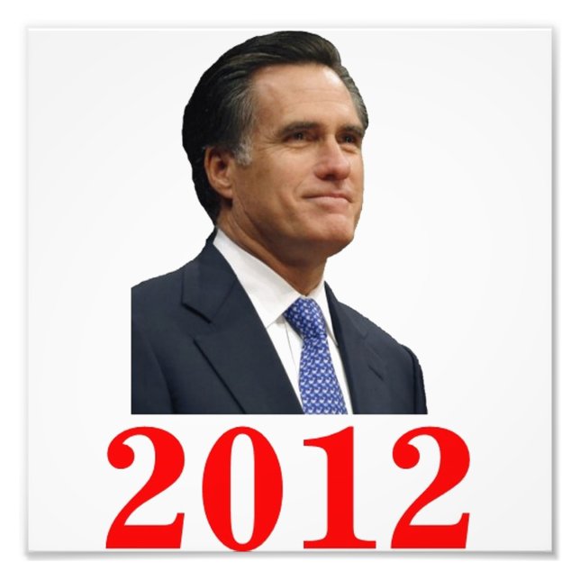 Mitt Romney 2012 Photo Print (Front)
