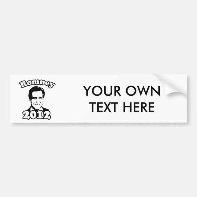 Mitt Romney 2012 Retro Bumper Sticker (Front)