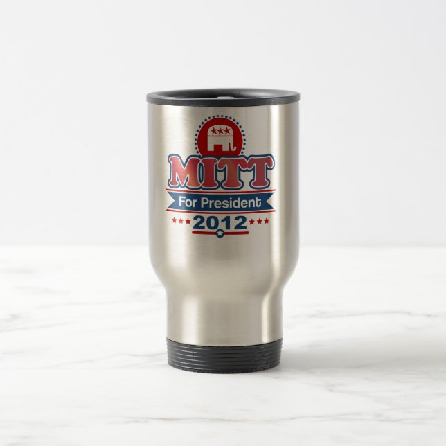 Mitt Romney 2012 Travel Mug (Center)