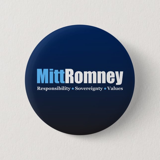 Mitt Romney 6 Cm Round Badge (Front)