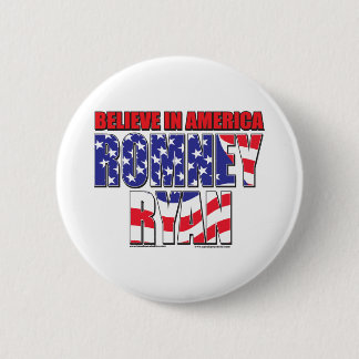 Mitt Romney and Paul Ryan 6 Cm Round Badge