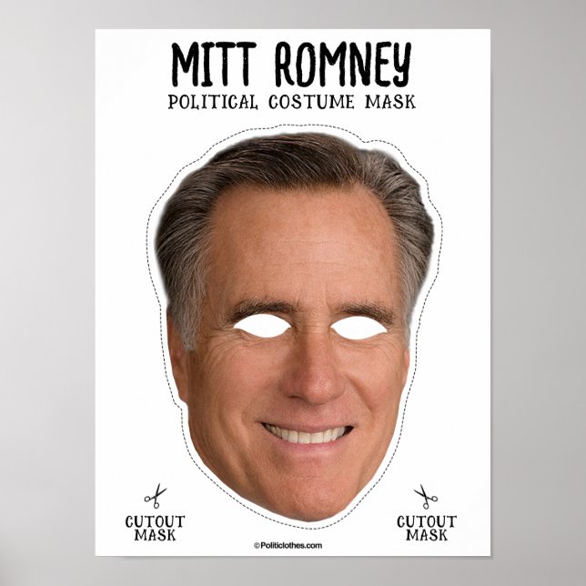Mitt Romney Costume Mask Poster (Front)