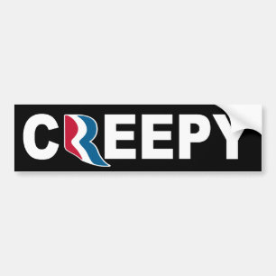 Mitt Romney CREEPY Bumper Sticker