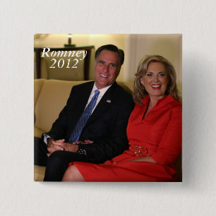 Mitt Romney for president! 15 Cm Square Badge