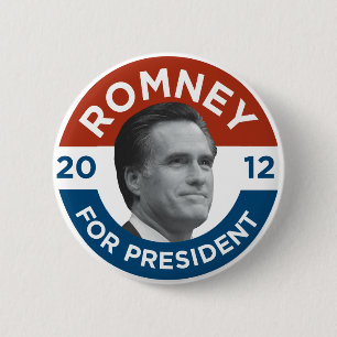 Mitt Romney For President 2012 6 Cm Round Badge