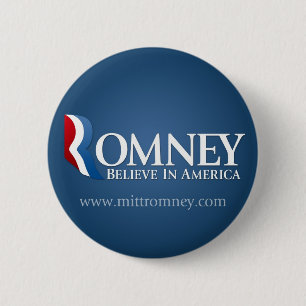 Mitt Romney for President 2012 6 Cm Round Badge