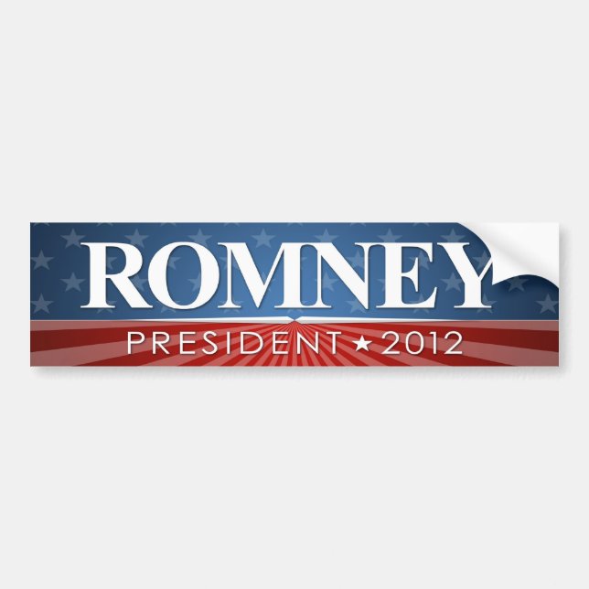 Mitt Romney for President 2012 Bumper Sticker (Front)