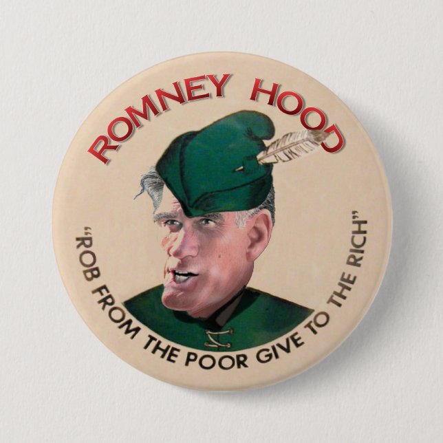 Mitt Romney Hood 2012 7.5 Cm Round Badge (Front)