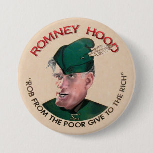 Mitt Romney Hood 2012 7.5 Cm Round Badge