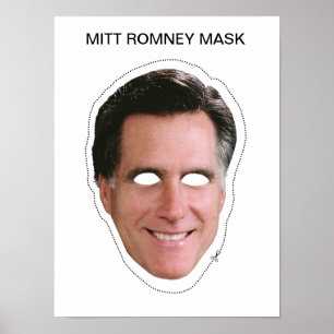 Mitt Romney Mask Poster