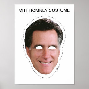 Mitt Romney Mask Poster
