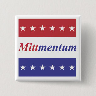 Mitt Romney "Mittmentum" button