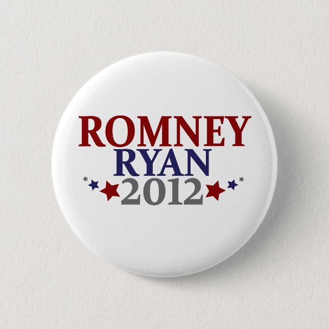 Mitt Romney Paul Ryan 2012 6 Cm Round Badge (Front)