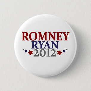 Mitt Romney Paul Ryan 2012 6 Cm Round Badge