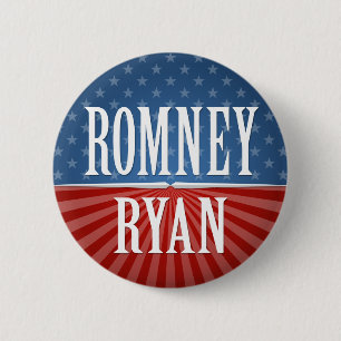 Mitt Romney Paul Ryan 2012 6 Cm Round Badge