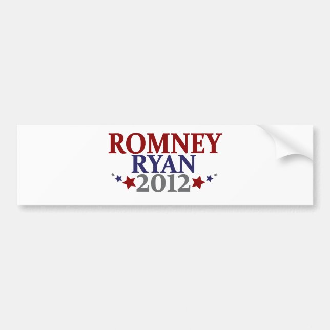 Mitt Romney Paul Ryan 2012 Bumper Sticker (Front)
