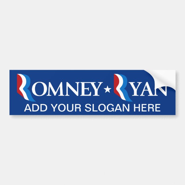 Mitt Romney - Paul Ryan 2012 Bumper Sticker (Front)